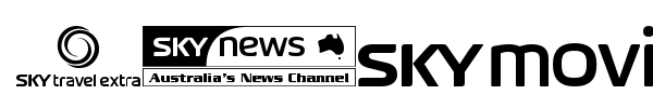 SKY logos font preview